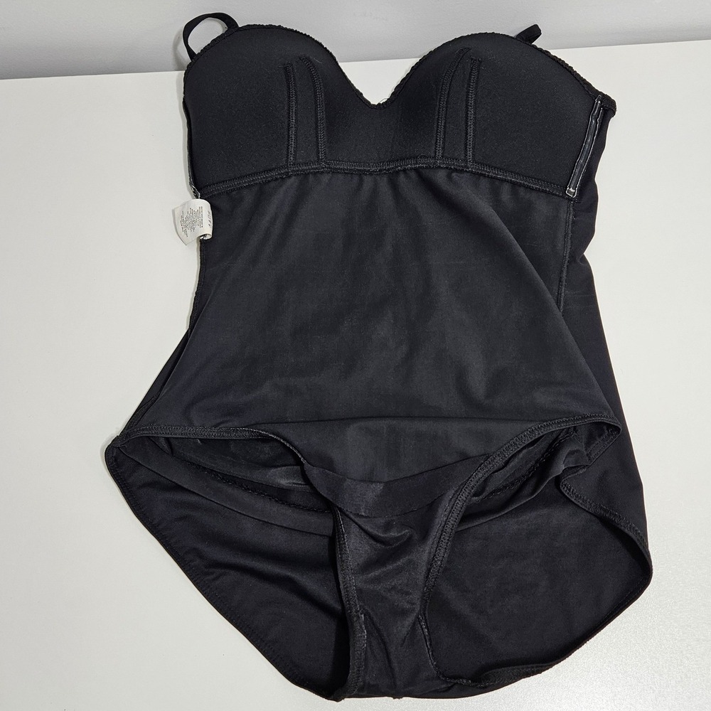 Miraclesuit Womens Ruched One Piece Swimsuit Black Slimming Shaping Beach 14 L - Picture 5 of 9